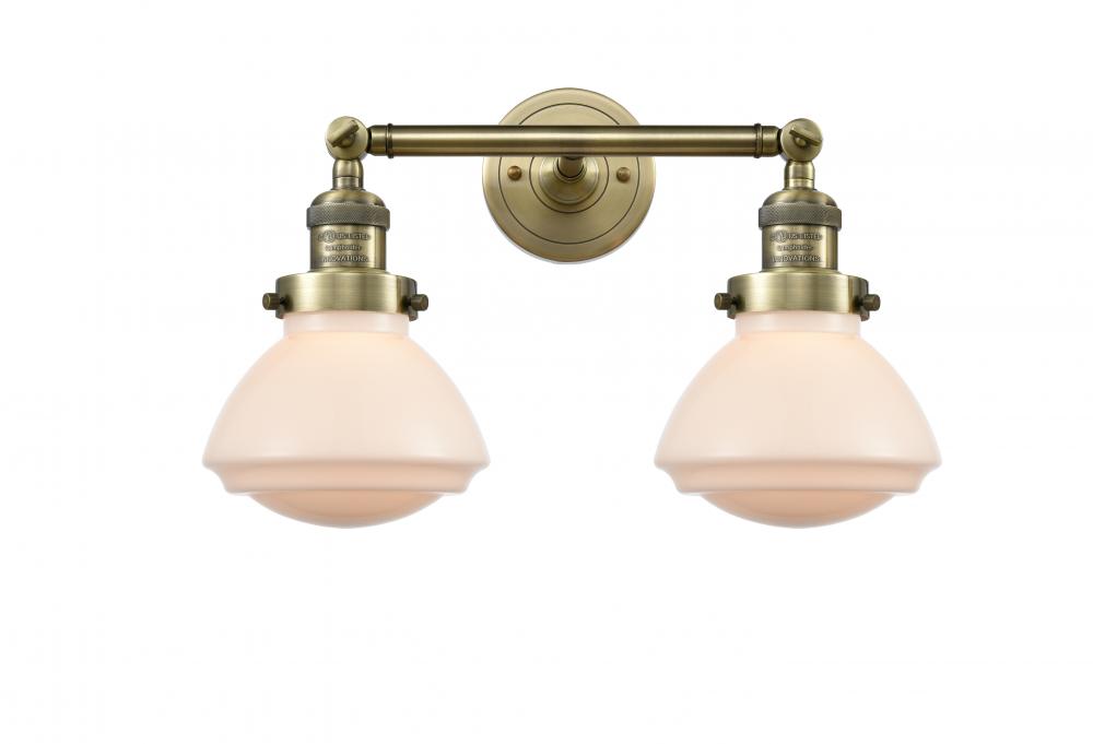 Olean - 2 Light - 17 inch - Antique Brass - Bath Vanity Light