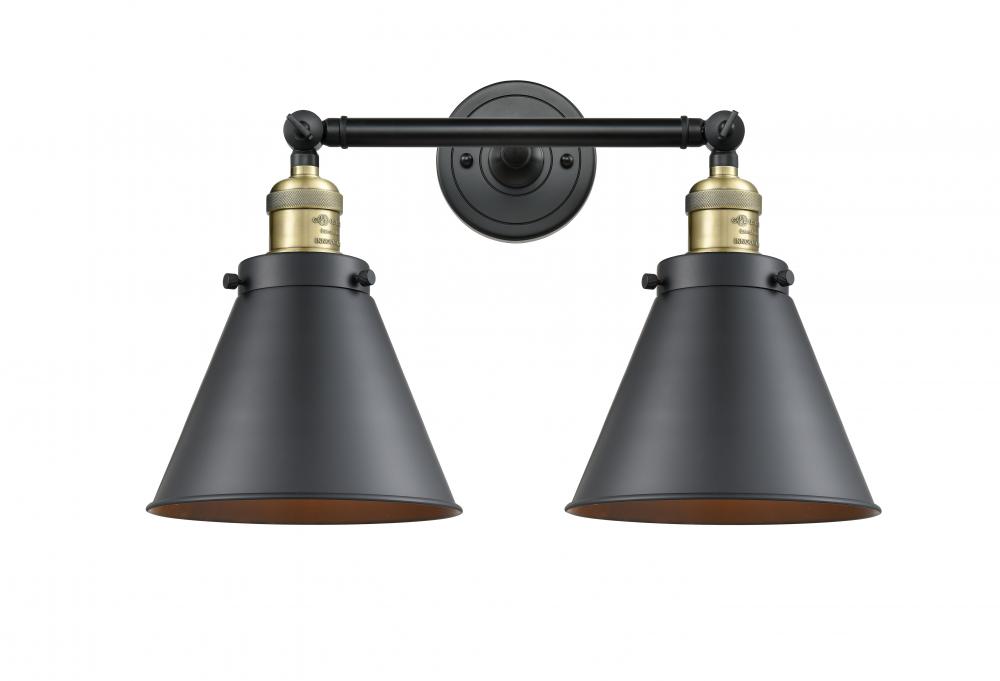 Appalachian - 2 Light - 18 inch - Black Antique Brass - Bath Vanity Light