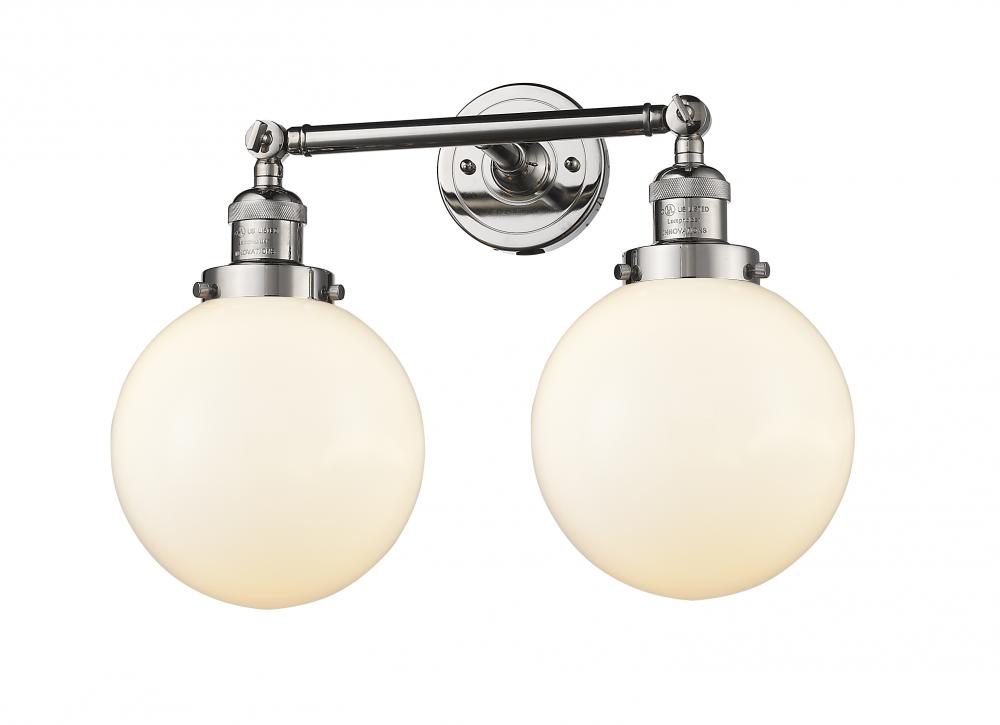 Beacon - 2 Light - 19 inch - Polished Nickel - Bath Vanity Light