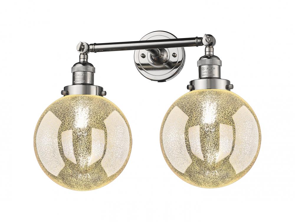 Beacon - 2 Light - 19 inch - Polished Nickel - Bath Vanity Light