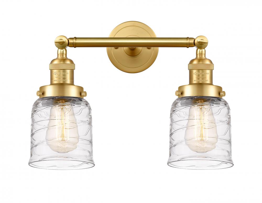 Bell - 2 Light - 16 inch - Satin Gold - Bath Vanity Light