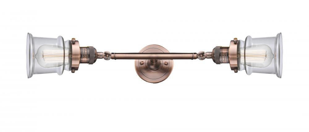 Canton - 2 Light - 6 inch - Antique Copper - Bath Vanity Light