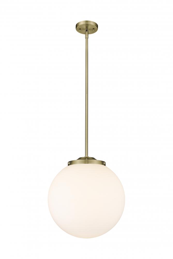 Beacon - 1 Light - 16 inch - Antique Brass - Stem Hung - Pendant