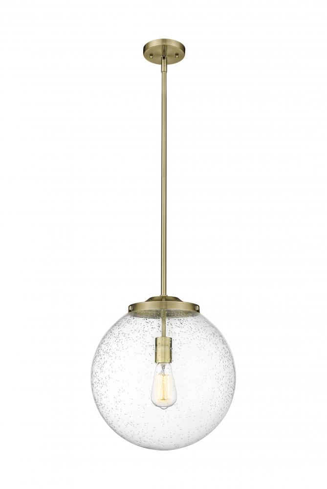 Beacon - 1 Light - 16 inch - Antique Brass - Stem Hung - Pendant