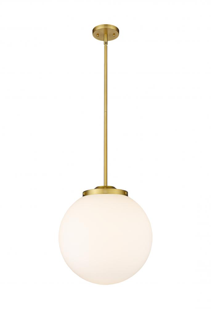 Beacon - 1 Light - 16 inch - Satin Gold - Stem Hung - Pendant