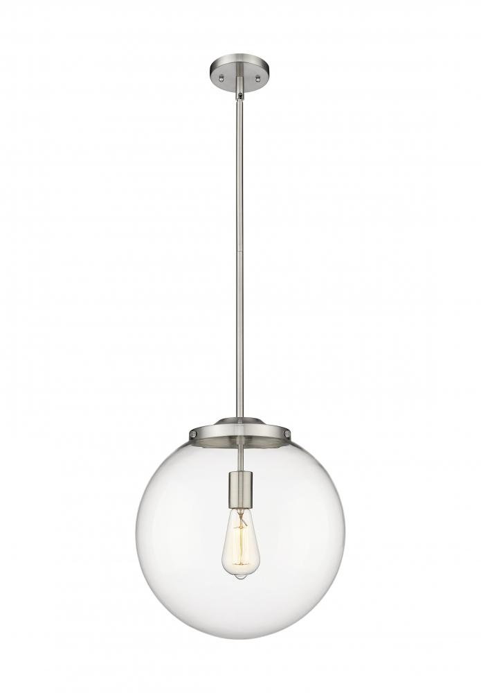 Beacon - 1 Light - 16 inch - Brushed Satin Nickel - Stem Hung - Pendant