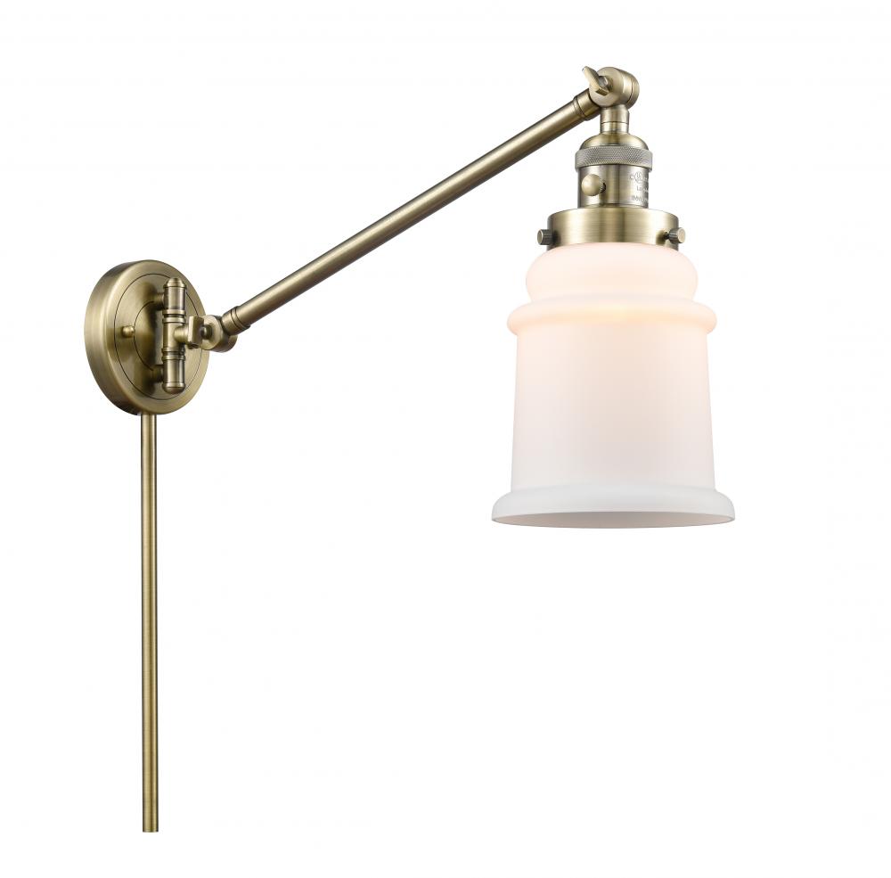 Canton - 1 Light - 8 inch - Antique Brass - Swing Arm