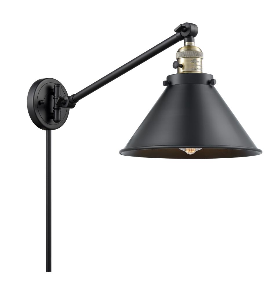 Briarcliff - 1 Light - 10 inch - Black Antique Brass - Swing Arm