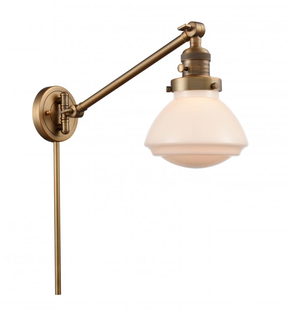 Olean - 1 Light - 9 inch - Brushed Brass - Swing Arm