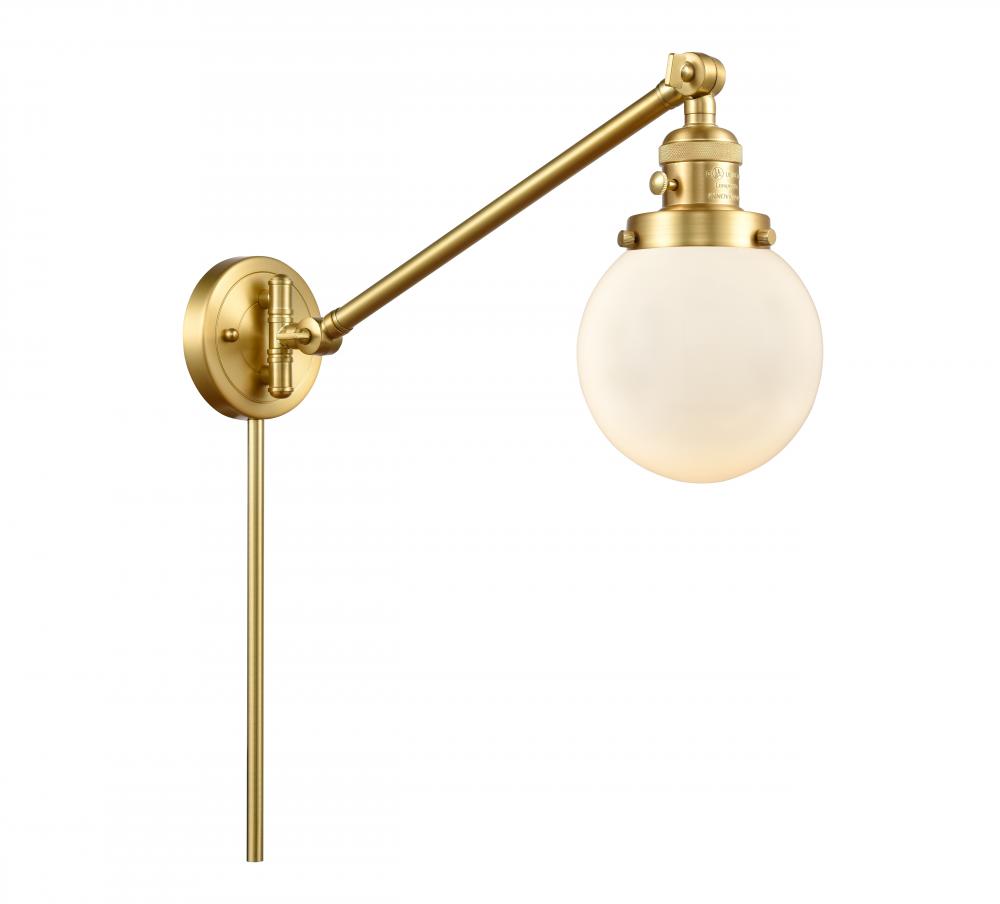 Beacon - 1 Light - 6 inch - Satin Gold - Swing Arm