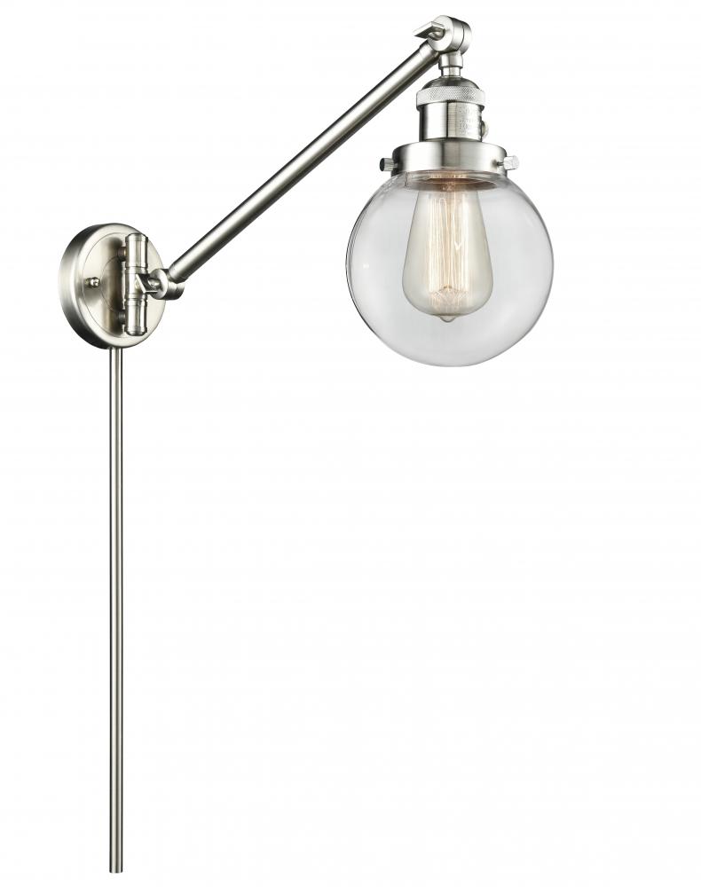 Beacon - 1 Light - 6 inch - Brushed Satin Nickel - Swing Arm