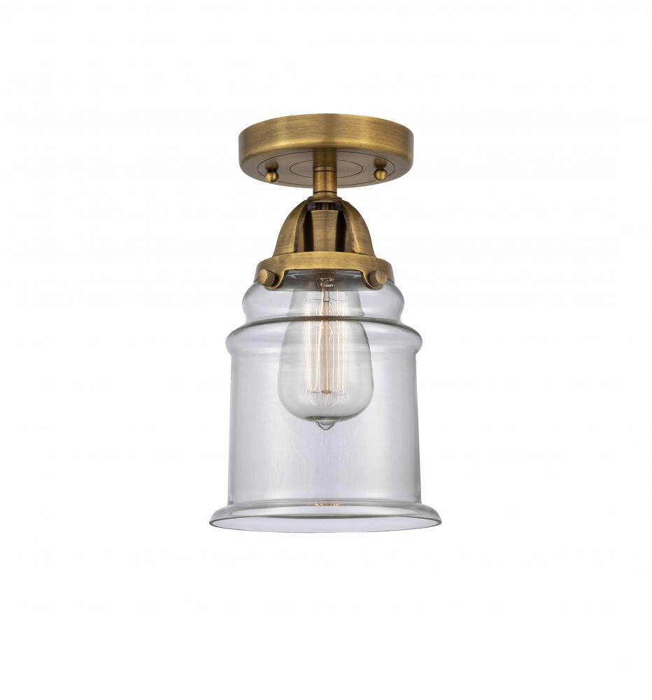 Canton - 1 Light - 6 inch - Brushed Brass - Semi-Flush Mount