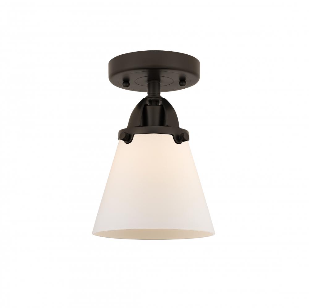 Cone - 1 Light - 6 inch - Oil Rubbed Bronze - Semi-Flush Mount