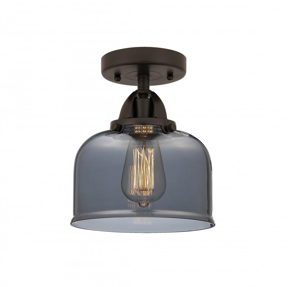 Bell - 1 Light - 8 inch - Oil Rubbed Bronze - Semi-Flush Mount