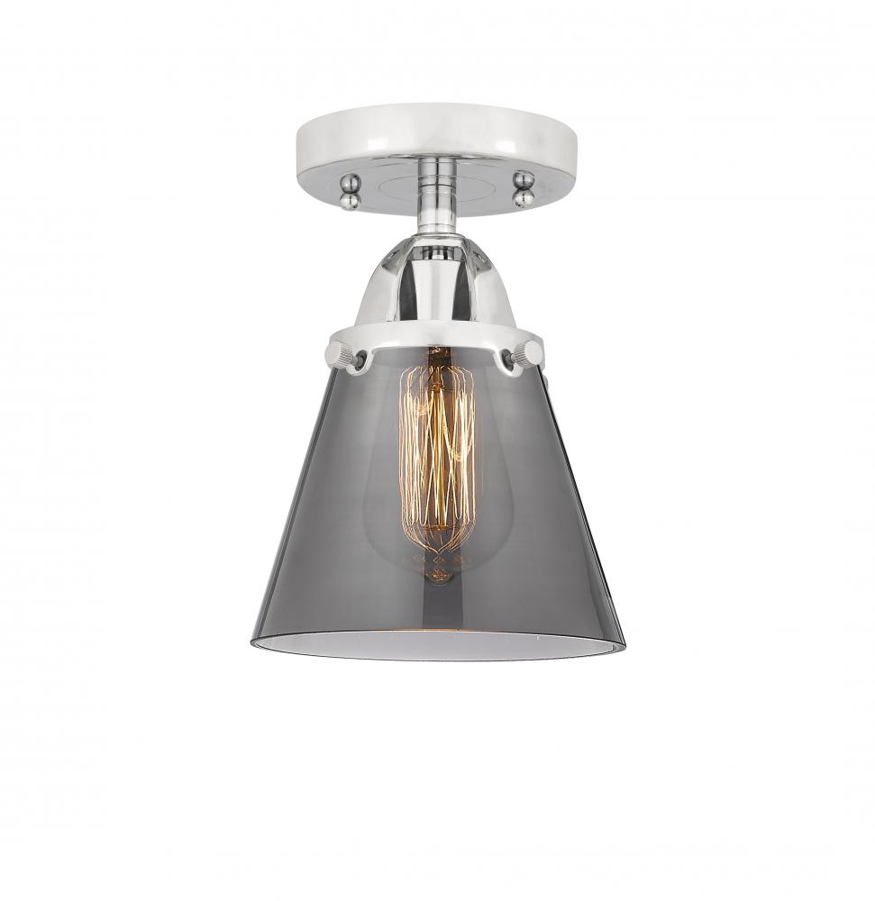 Cone - 1 Light - 6 inch - Polished Chrome - Semi-Flush Mount