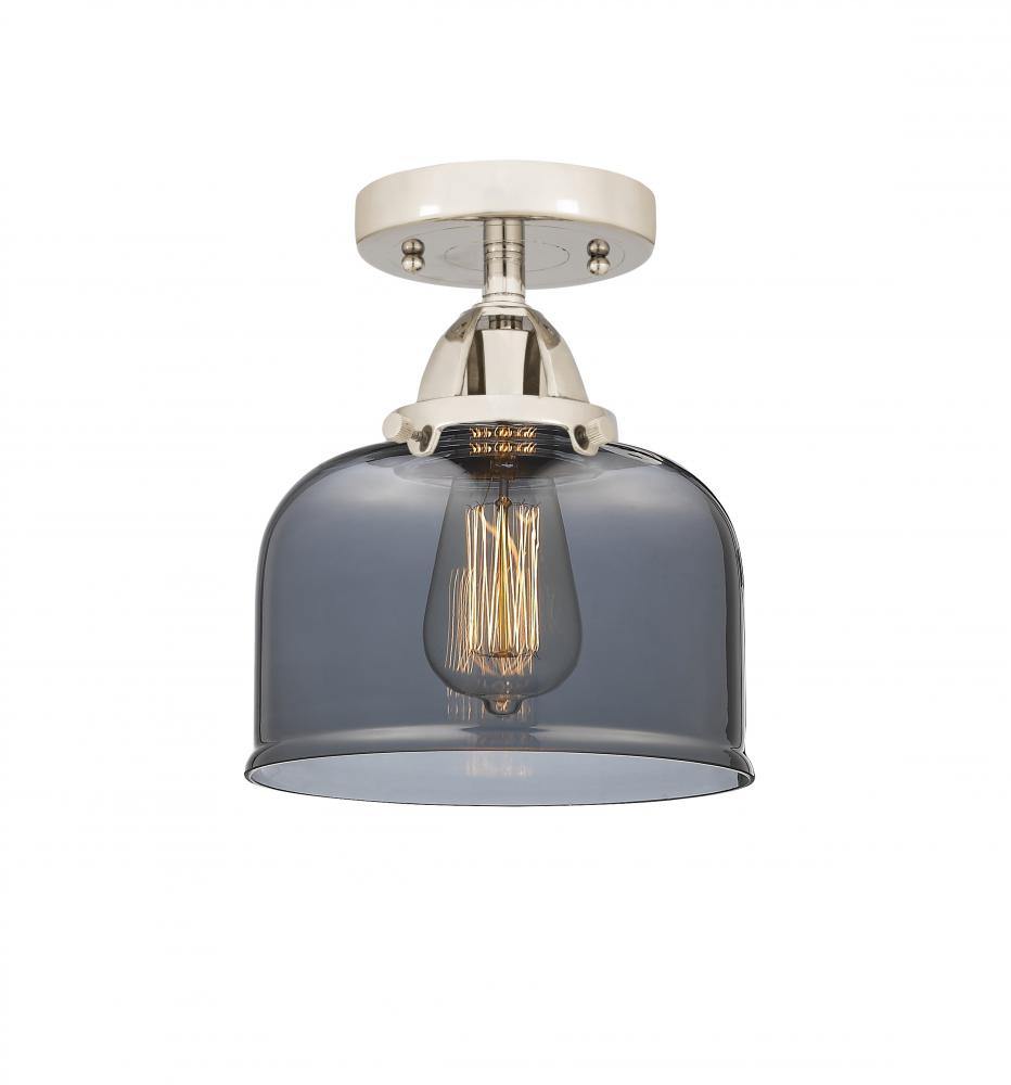 Bell - 1 Light - 8 inch - Polished Nickel - Semi-Flush Mount