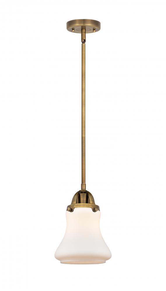 Bellmont - 1 Light - 6 inch - Brushed Brass - Cord hung - Mini Pendant