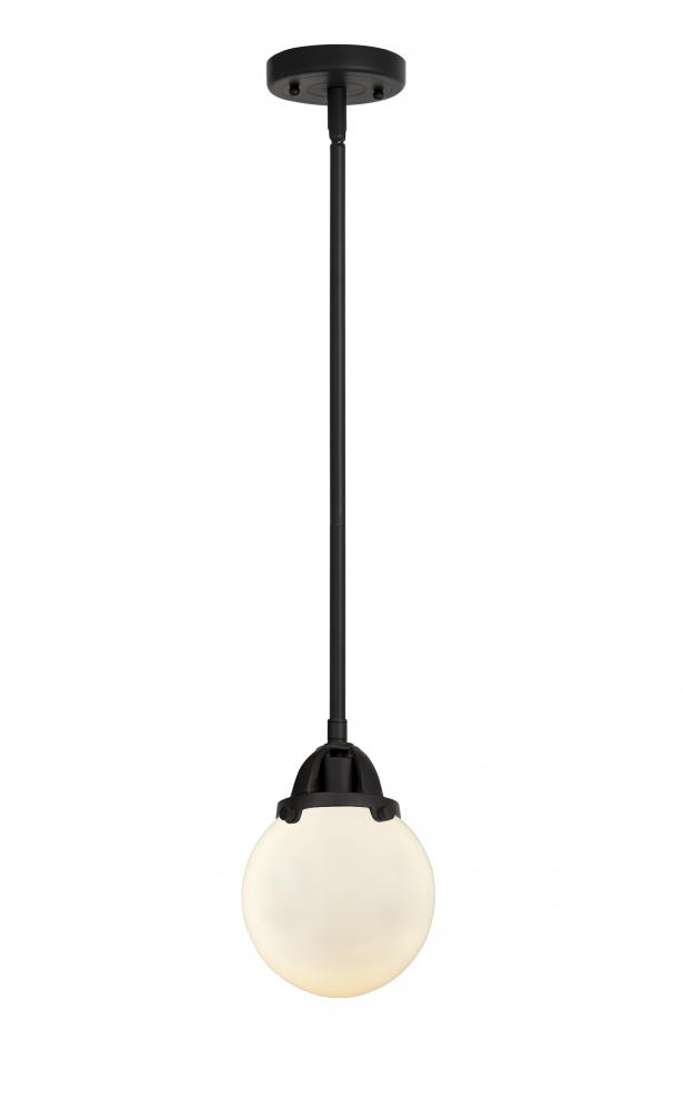 Beacon - 1 Light - 6 inch - Matte Black - Cord hung - Mini Pendant