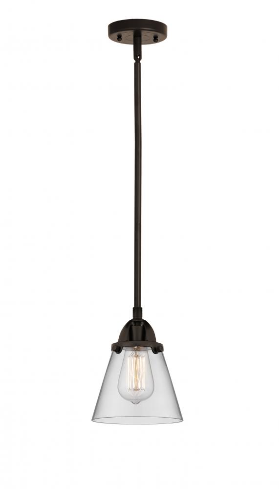 Cone - 1 Light - 6 inch - Oil Rubbed Bronze - Cord hung - Mini Pendant