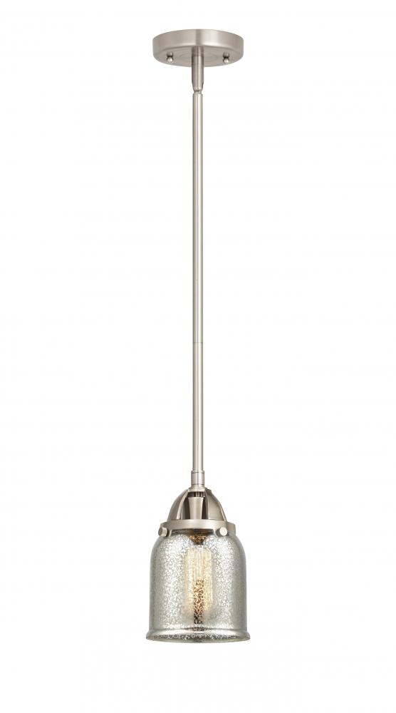 Bell - 1 Light - 5 inch - Brushed Satin Nickel - Cord hung - Mini Pendant