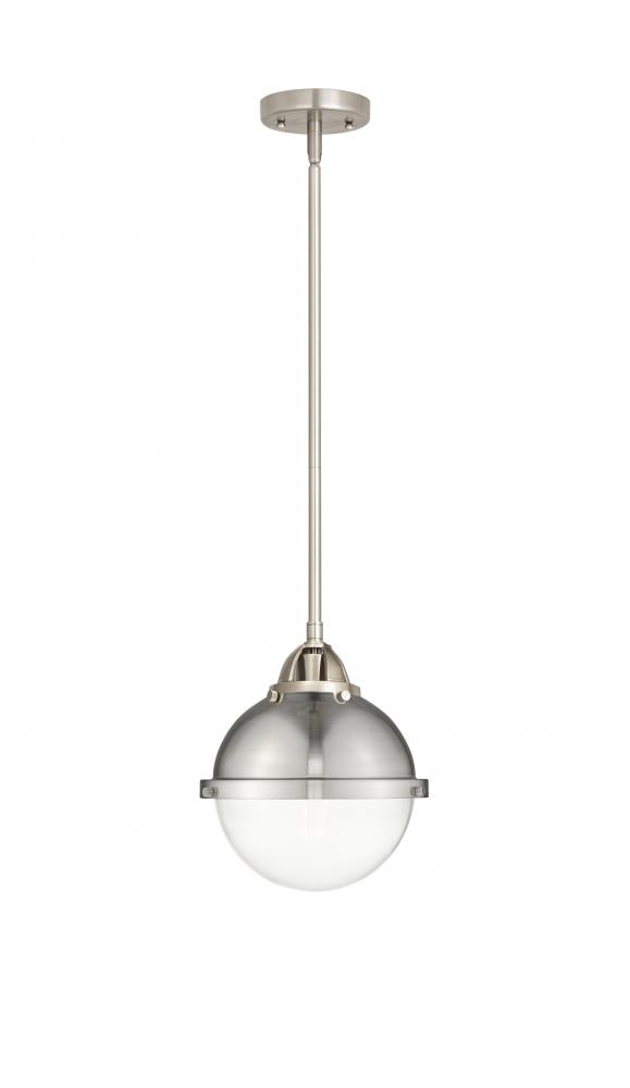 Hampden - 1 Light - 9 inch - Brushed Satin Nickel - Cord hung - Mini Pendant