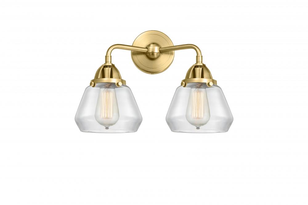 Fulton - 2 Light - 15 inch - Satin Gold - Bath Vanity Light