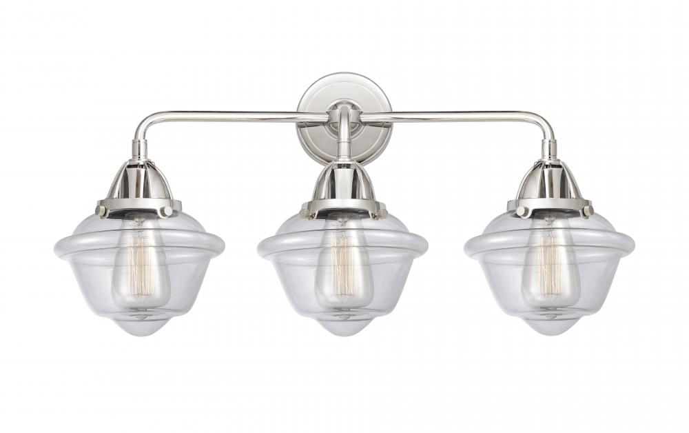 Oxford - 3 Light - 26 inch - Polished Chrome - Bath Vanity Light