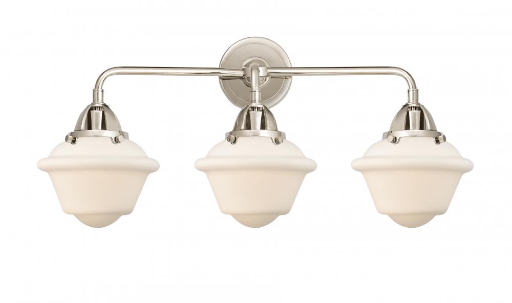 Oxford - 3 Light - 26 inch - Polished Nickel - Bath Vanity Light