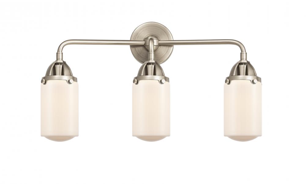 Dover - 3 Light - 23 inch - Brushed Satin Nickel - Bath Vanity Light