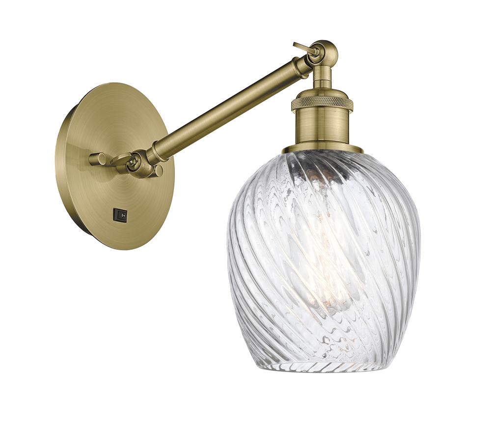 Salina - 1 Light - 6 inch - White Polished Chrome - Sconce