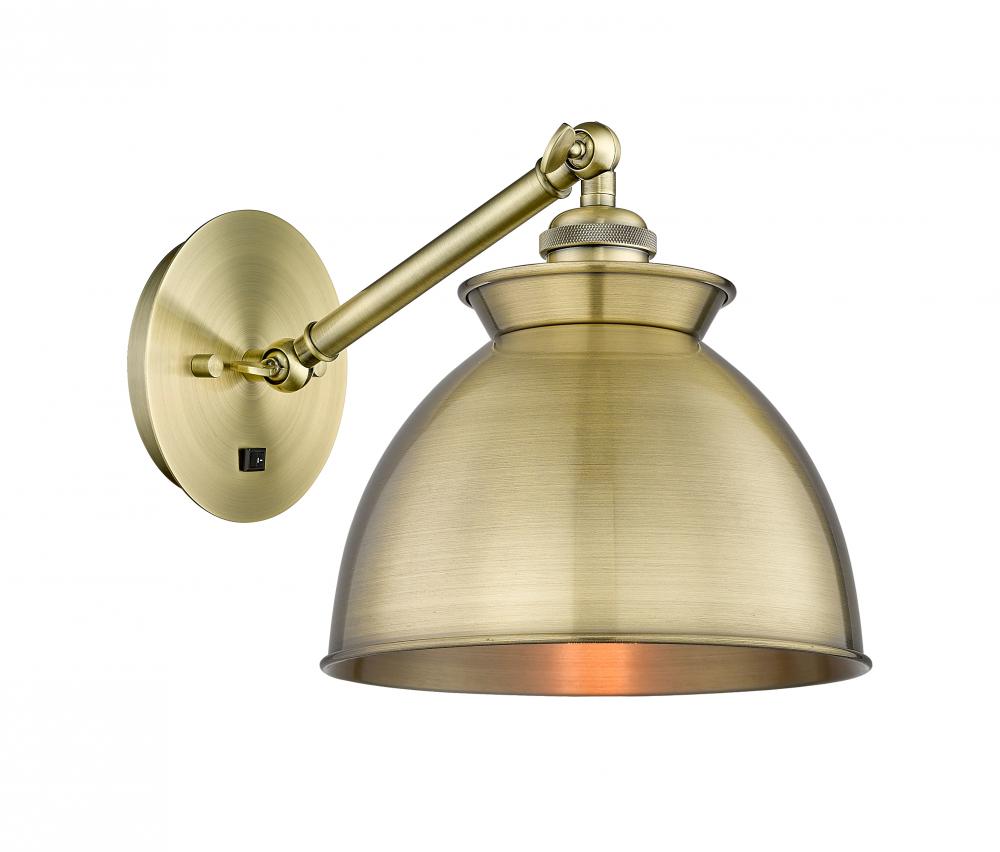 Adirondack - 1 Light - 8 inch - Satin Gold - Sconce