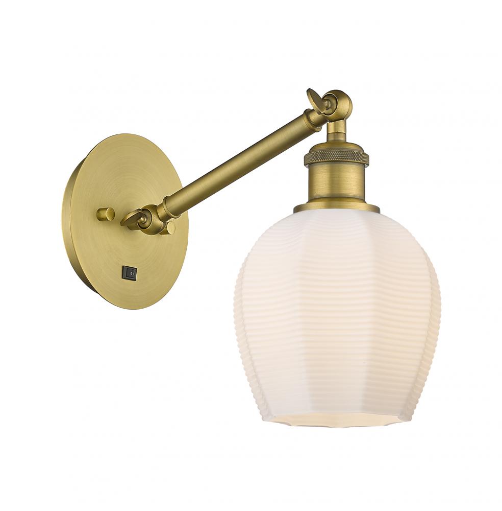 Norfolk - 1 Light - 6 inch - Brushed Brass - Sconce