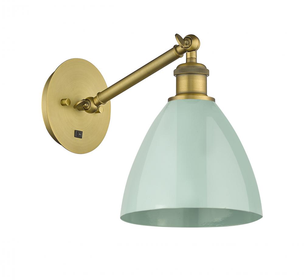 Plymouth - 1 Light - 8 inch - Brushed Brass - Sconce