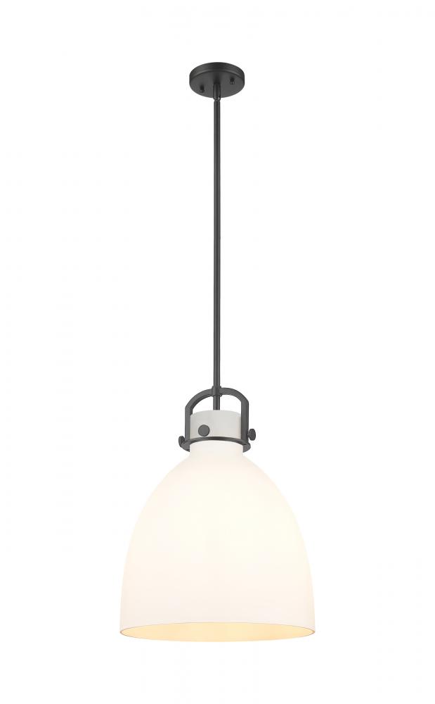 Newton Bell - 1 Light - 14 inch - Matte Black - Pendant