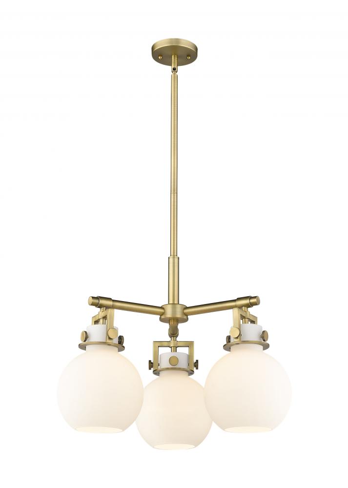 Newton Sphere - 3 Light - 21 inch - Brushed Brass - Pendant