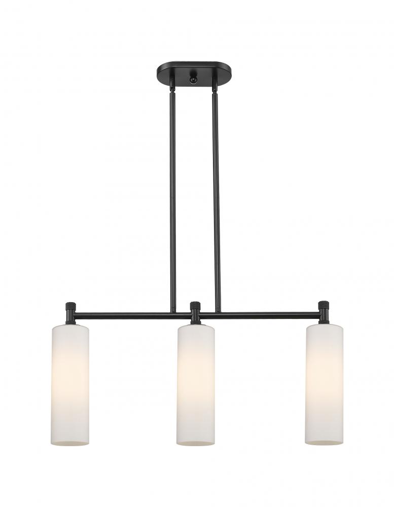 Crown Point - 3 Light - 31 inch - Matte Black - Island Light