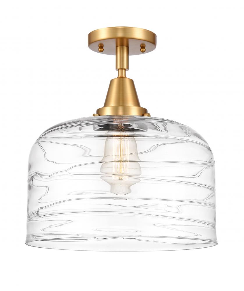 Bell - 1 Light - 12 inch - Satin Gold - Flush Mount