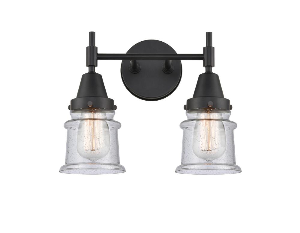 Canton - 2 Light - 14 inch - Matte Black - Bath Vanity Light