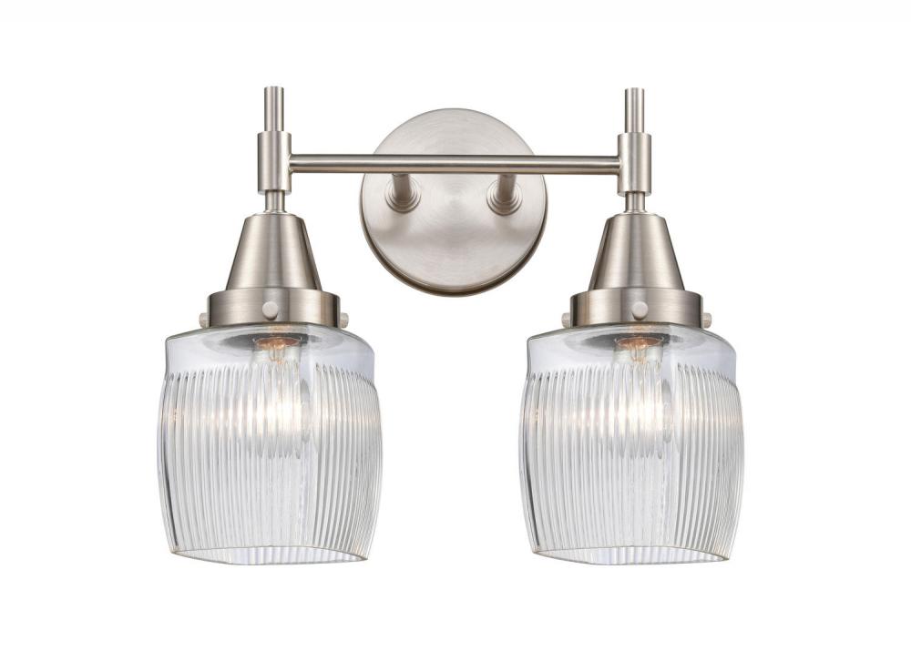 Colton - 2 Light - 15 inch - Satin Nickel - Bath Vanity Light