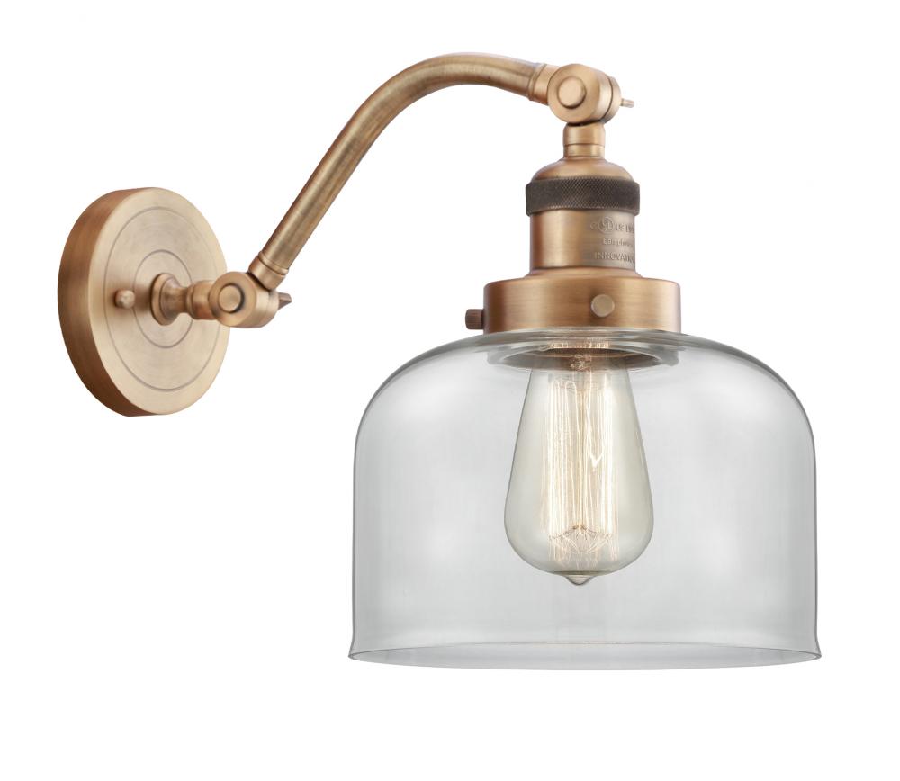 Bell - 1 Light - 8 inch - Brushed Brass - Sconce