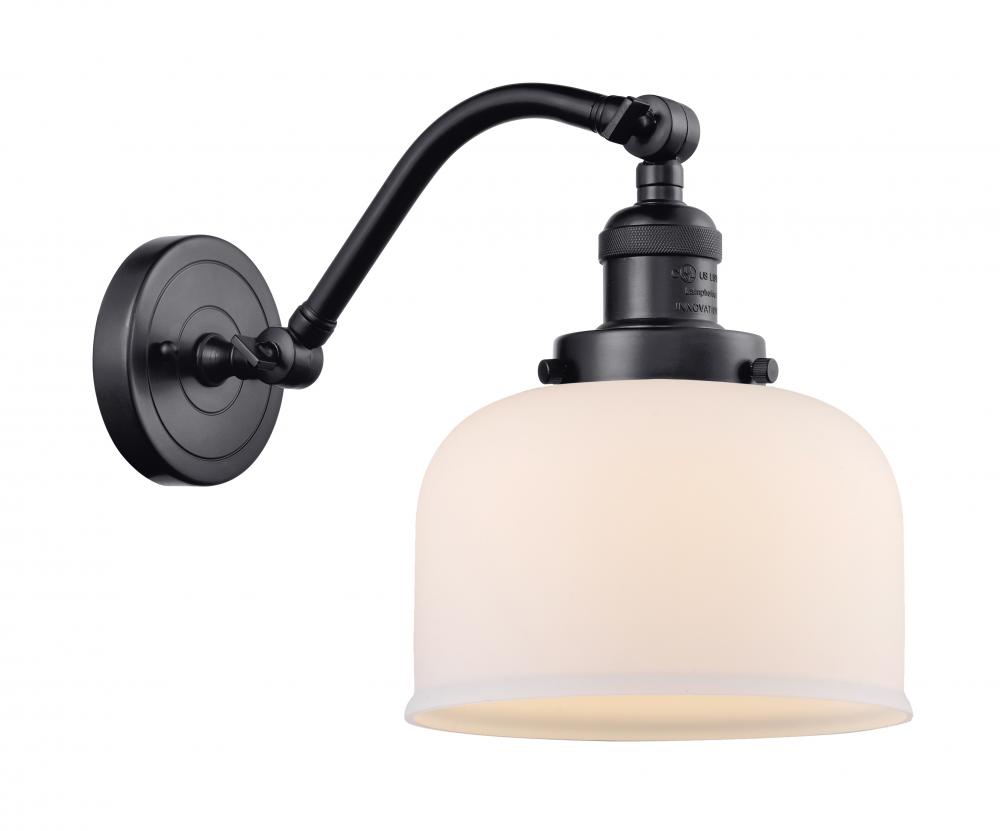 Bell - 1 Light - 8 inch - Matte Black - Sconce