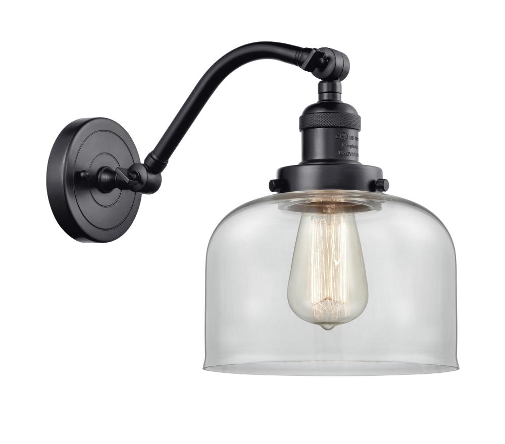 Bell - 1 Light - 8 inch - Matte Black - Sconce