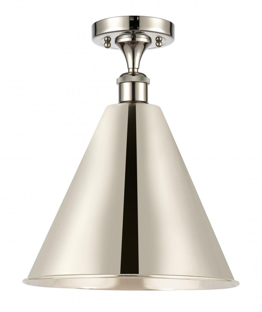 Berkshire - 1 Light - 16 inch - Polished Nickel - Semi-Flush Mount