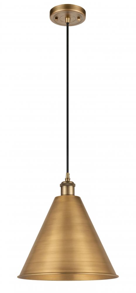 Berkshire - 1 Light - 16 inch - Brushed Brass - Cord hung - Mini Pendant