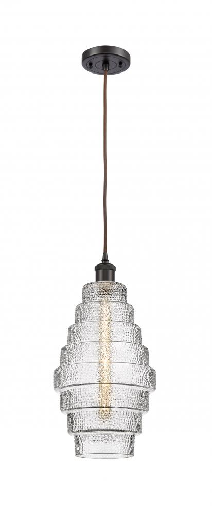 Cascade - 1 Light - 8 inch - Oil Rubbed Bronze - Cord hung - Mini Pendant