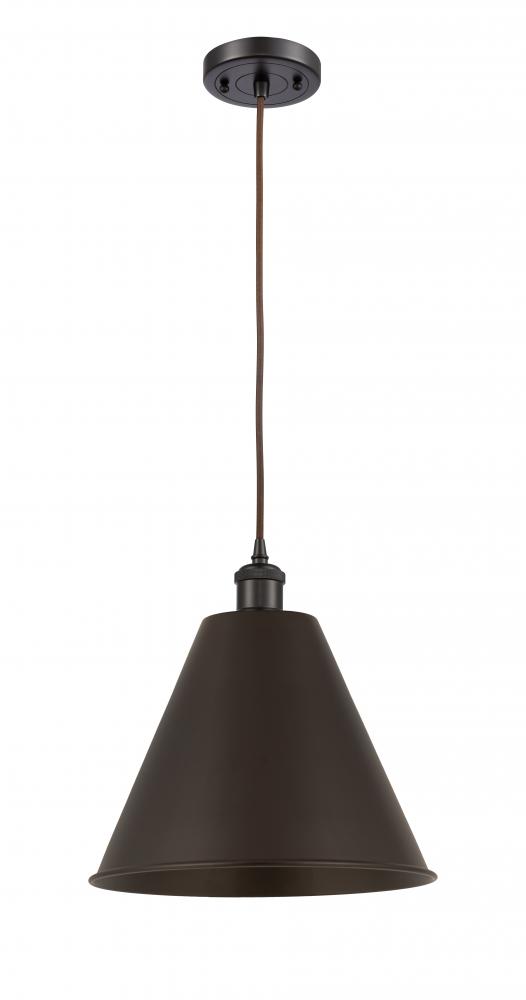 Berkshire - 1 Light - 12 inch - Oil Rubbed Bronze - Cord hung - Mini Pendant