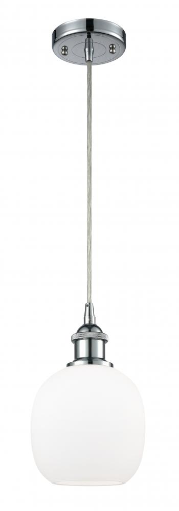 Belfast - 1 Light - 6 inch - Polished Chrome - Cord hung - Mini Pendant