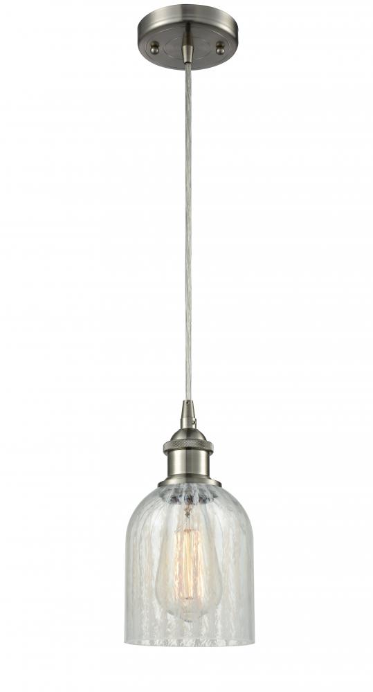 Caledonia - 1 Light - 5 inch - Brushed Satin Nickel - Cord hung - Mini Pendant