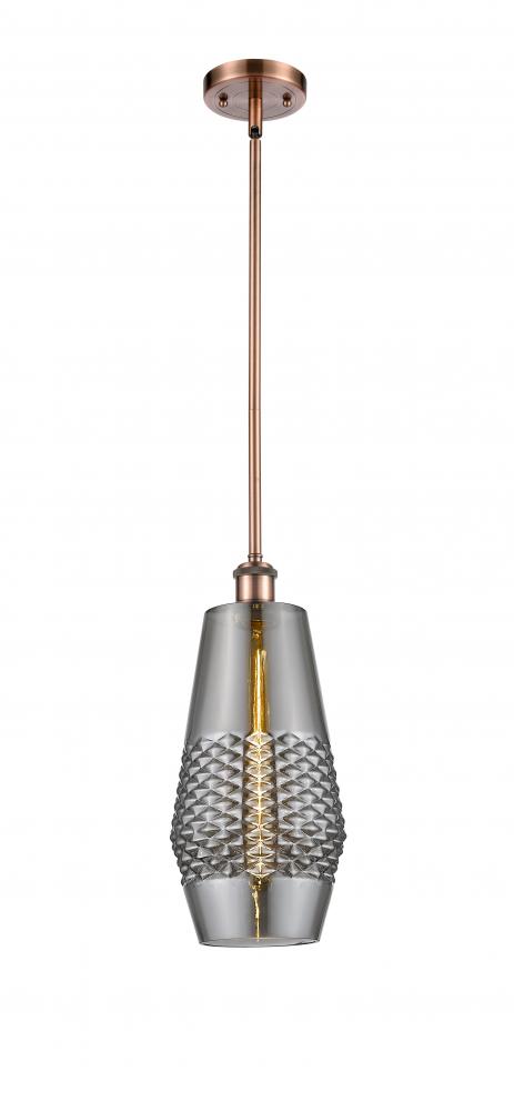 Windham - 1 Light - 7 inch - Antique Copper - Mini Pendant