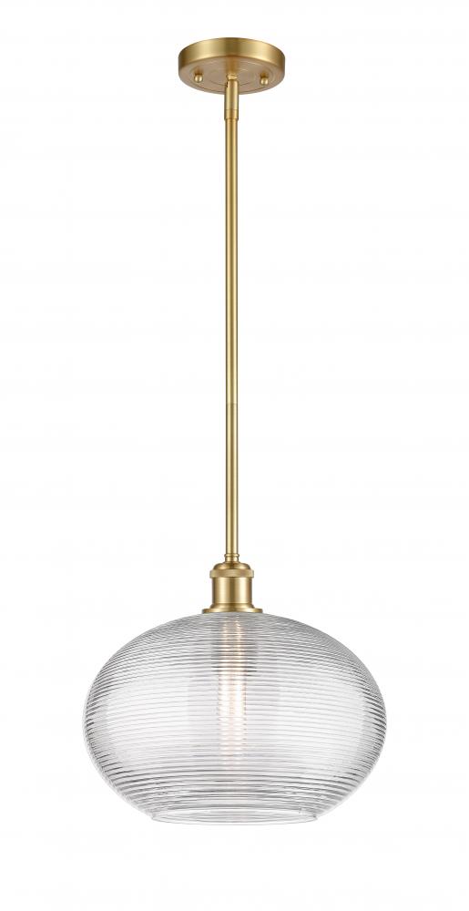 Ithaca - 1 Light - 12 inch - Satin Gold - Mini Pendant